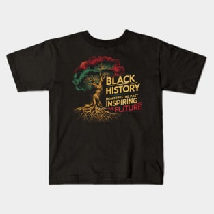 Honoring The Past Inspiring The Future Black History Month Kids T-Shirt